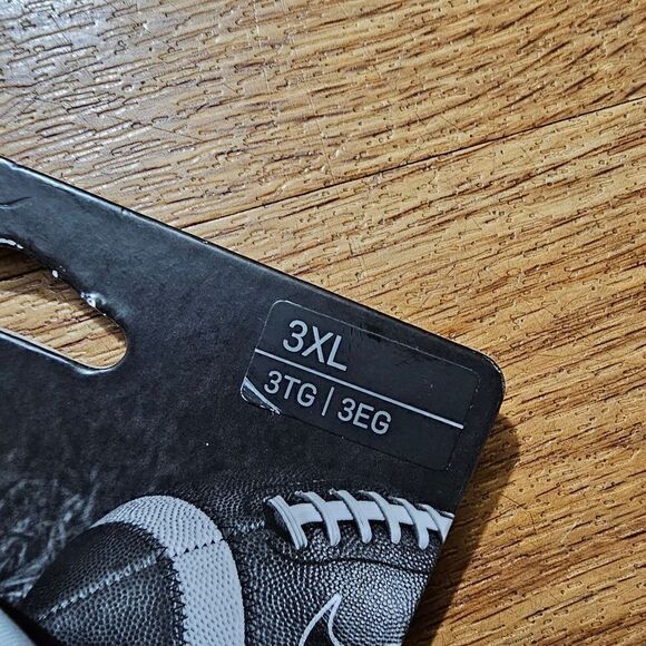 Nike Superbad Football Gloves Grey White 3XL Receiver Padded Rubber Camo New - Picture 4 of 12